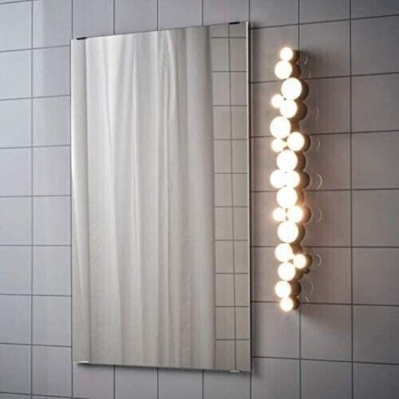 IKEA SODERSVIK Wall Lamp 704.551.29 Dark Chrome Black Bathroom Light - Picture 5 of 8